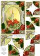 Traditional Candle Holly 7x5inch All 4 Corner Stacker