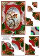 Robin 1 Holly 7x5inch Scalloped Duo Corner Stacker