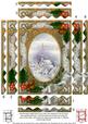 Blue Church Holly 7x5in Spiral Wavy Edge Stacker