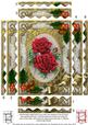 Christmas Roses Holly 7x5in Spiral Wavy Edge Stacker