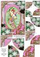 Christmas Stocking Snow 7x5 All 4 Corner Stacker Card Front