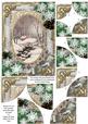 Winter Walk Snow 7x5 All 4 Corner Stacker Card Front
