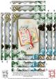 Christmas Book Snow 7x5in Spiral Wavy Edge Stacker