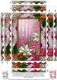 Pink Poinsettia Holly 7x5in Spiral Wavy Edge Stacker