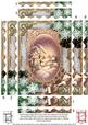 Snowy Village Snow 7x5in Spiral Wavy Edge Stacker