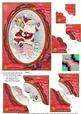 Chimney Santa 7x5inch Scalloped Duo Corner Stacker