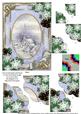 Blue Church Snow 7x5inch Scalloped Duo Corner Stacker