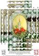 Traditional Candle Snow 7x5in Spiral Wavy Edge Stacker