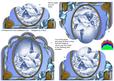 Blue Village Ornate Scalloped Bottom Stacker
