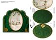 Winter Pub Ornate Scalloped Picture and Locket