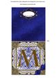 Vintage Blue m Monogram Portrait Fold Card