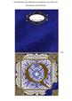 Vintage Blue Q Monogram Portrait Fold Card