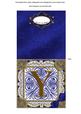 Vintage Blue Y Monogram Portrait Fold Card