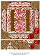 Vintage Red H Monogram 8inch Picture Sheet
