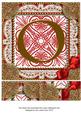 Vinatge Red O Monogram 8inch Picture Sheet