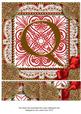 Vintage Red Q Monogram 8inch Picture Sheet
