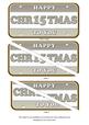 Silver Metallic Christmas Number Plate Dl Corner Stacker