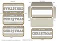 Silver Met Christmas Number Plate Mini Card Envelope Aio