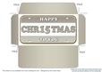 Silver Metallic Happy Christmas Number Plate Envelope