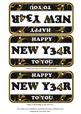 Black Gold New Year Number Plate Dl Folded Card