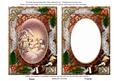 Snowy Village Holly 7x5in Card Picture and Shaker Frame
