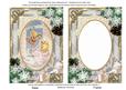 Bell Angel Snow 7x5in Card Picture and Shaker Frame