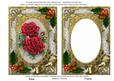 Christmas Roses Holly 7x5in Card Picture and Shaker Frame