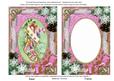 Christmas Stocking Snow 7x5in Card Picture and Shaker Frame
