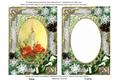 Traditional Candle Snow 7x5in Card Picture and Shaker Frame