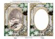 Winter Scene Snow 7x5in Card Picture and Shaker Frame