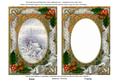 Blue Church Holly 7x5in Card Picture and Shaker Frame