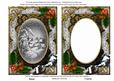 Dark Snowy Village Holly 7x5in Card Picture and Shaker Frame