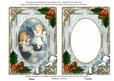 Singing Angels Holly 7x5in Card Picture and Shaker Frame