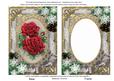 Christmas Roses Snow 7x5in Picture and Shaker Frame