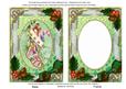 Christmas Stocking Holly 7x5in Picture and Shaker Frame