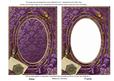 Deep Purple Damask Rose Plain 7x5in Picture and Shaker Frame