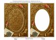Bronze Damask Rosebud Plain 7x5in Picture and Shaker Frame