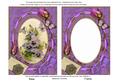 Purple Pansy and Butterflies 7x5in Picture and Shaker Frame