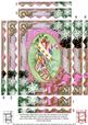Christmas Stocking Snow 7x5in Spiral Wavy Edge Stacker