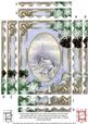 Blue Church Snow 7x5in Spiral Wavy Edge Stacker