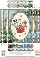 Singing Snow Couple 7x5in Spiral Wavy Edge Stacker