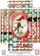 Ski Penguin Snow 7x5in Spiral Wavy Edge Stacker