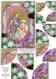 Religious Snow 7x5inch All 4 Corner Stacker