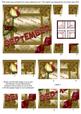 September Rose Gold Birthday 4 Corner Stacker Card Front