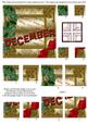 December Winter Gold Birthday 4 Corner Stacker Card Front