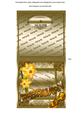February Daffs Gold Birthday Cut and Fold Portrait Card