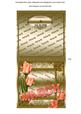 March Tulips Gold Birthday Cut and Fold Portrait Card