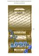April Bluebells Gold Birthday Cut and Fold Portrait Card