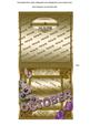 October Pansy Gold Birthday Cut and Fold Portrait Card