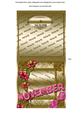 November Flower Gold Birthday Cut and Fold Portrait Card